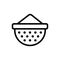 Sieve sifting equipment icon vector outline illustration