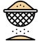 Sieving icon, Bakery and baking related vector