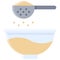 Sieving icon, Bakery and baking related vector