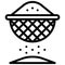 Sieving icon, Bakery and baking related vector