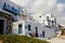 Sifnos island, Greece. Traditional cubic houses built on a cliff in Kastro village.