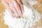 Sifted flour for cooking or baking