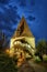 Sighisoara Medieval Fortified Town At Night, Romania