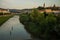 Sighisoara, Romania:Beautiful landscape view of the city and river