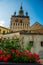 Sighisoara, Romania: Old building in Sighisoara citadel. Tower Clock in Sighisoara