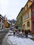 Sighisoara Winter Streets Medieval Town Restaurant