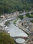 Sight of Dinan in Brittany in France. 