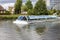 A sight-seeing boat on Ill river in Strasbourg