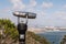 Sightseeing Binoculars Overlooking Downtown San Diego