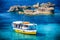 Sightseeing boat at Comino island, Malta