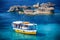 Sightseeing boat at Comino island, Malta