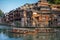 Sightseeing boats with tourists in Fenghuang