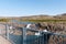 Sightseeing platform near Waterfall Glanni in Iceland
