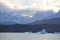 Sightseeing Rios de Hielo Cruise ship boat near glaciers Upsala and Spegazzini in Patagonia, Argentina