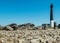 Sightseeing of Saaremaa island in sunny clear day . Sorve lighthouse, Saaremaa island, Estonia