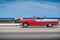 Sightseeing Tour with Tourist. Moving Old Car in Malecon, Havana