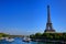 Sightseeing Tourist Boat Traffic on Seine in Paris