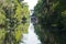 Sightseers Aboard Airboat in Louisiana Bayou