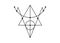 Sigil of Protection. Magical Amulets. Can be used as tattoo, logos and prints. Wiccan occult symbol, sacred geometry, isolated
