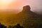 Sigiriya Lion Rock Mount sri lag dawn top view