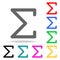 Sigma greek letter icon. Elements in multi colored icons for mobile concept and web apps. Icons for website design and development