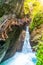 Sigmund Thun Gorge. Cascade valley of wild Kapruner Ache near Kaprun, Austria