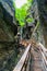 Sigmund Thun Gorge. Cascade valley of wild Kapruner Ache near Kaprun, Austria