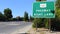 Sign for the 101 freeway entrance San Francisco in California