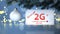 Sign 2G Plus Frozen Twigs Red Baubles Snowfall Header