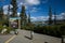 Sign along the Yukon River welcoming visitors to Whitehorse