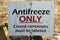 Sign Antifreeze Only