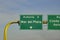 Sign on Argentinian highway expressway Autovia 2 - Mar del Plata - Argentina