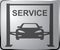 Sign auto service vector art. Banner design vector. Jack lift hydraulic.