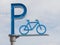 Sign bicycle parking