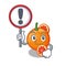 With sign blood orange in mascot fruit basket