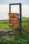 Sign Board at the entrance of Prehistoric DÃºn Beag fort in Dingle Peninsula, Ireland