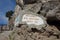 Sign board in The Path of Gods in the Amalfi coast in Italy