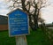 Sign of Church of St Peter & St Paul, Bilsington. Kent. UK