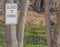 Sign - Closed to Fishing. Arizona game and fish department at Tonto Creek Hatchery. Payson, Gila County, Arizona USA