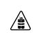 Sign of danger dynamite icon. Element of warning for mobile concept and web apps. Icon for website design and development, app dev