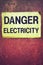 Sign danger electricity