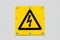 Sign of danger high voltage symbol