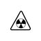 Sign danger radiation icon. Element of warning for mobile concept and web apps. Icon for website design and development, app devel