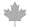 Sign dark canada maple leaf stipple. Dotted pixel Abstract maple leaf. Summer and autumn theme sale. Vector illustration.