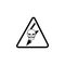 Sign deadly danger icon. Element of warning for mobile concept and web apps. Icon for website design and development, app developm