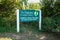 Sign for the entrance to The Nature Conservancy in Cape May Creek, New Jersey