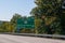 sign for Exit 180 on the Pennsylvania Turnpike in Fort Littleton