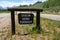 Sign for the famous Oxbow Bend Turnout in Grand Teton National Park