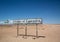 Sign of the famous Tropic of Capricorn in the middle of the namib desert in Namibia