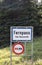 Sign fernpass  in Austria